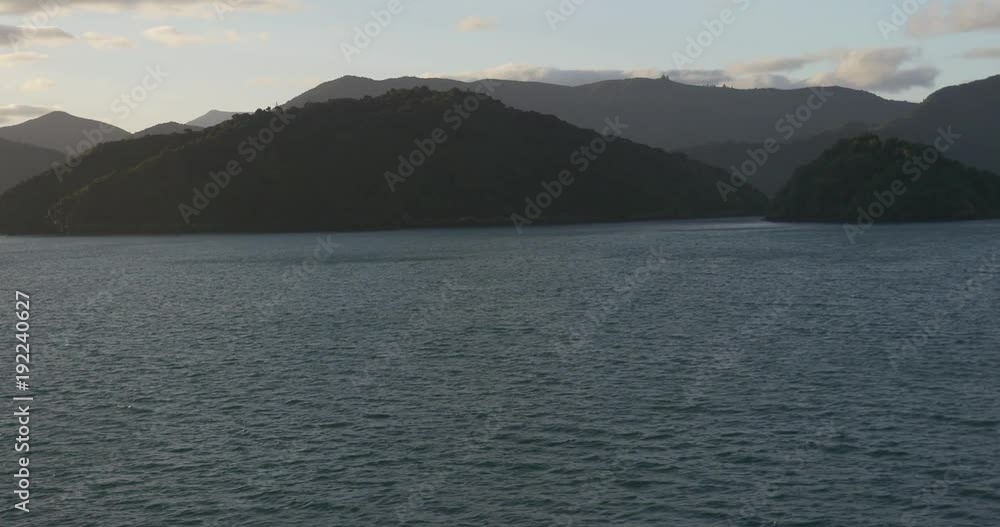 New Zealand Ferry Boat Views from South Island to North Island New Zealand Ferry Boat Views from South Island to North Island