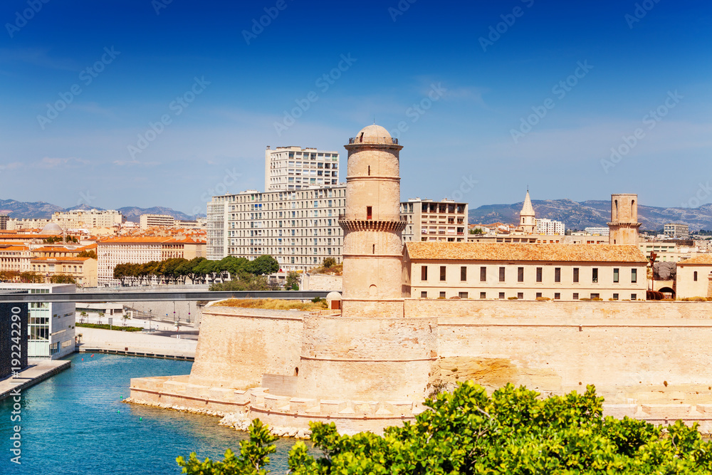 Fort Saint-Jean in Marseille Old Port, France