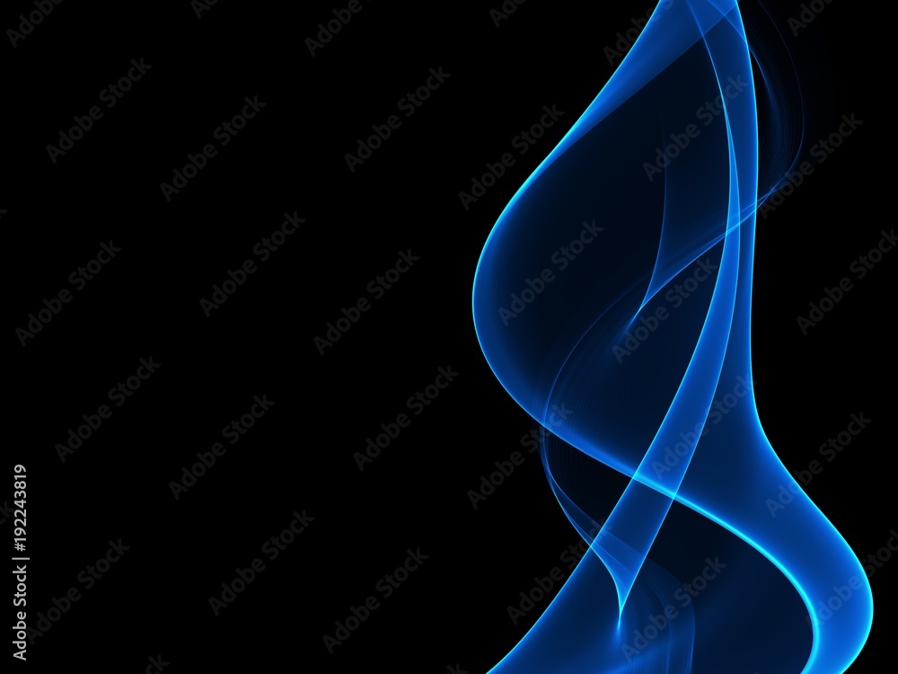 Naklejka premium Abstract blue waves background. Template design 
