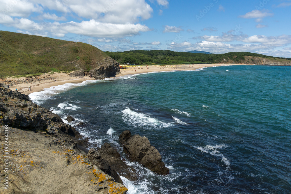 A beach at the mouth of the Veleka River, Sinemorets village, Burgas Region, Bulgaria