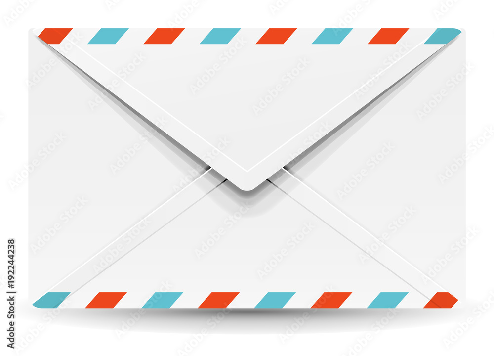 Beautiful realistic paper mail envelope Beautiful realistic paper mail envelope