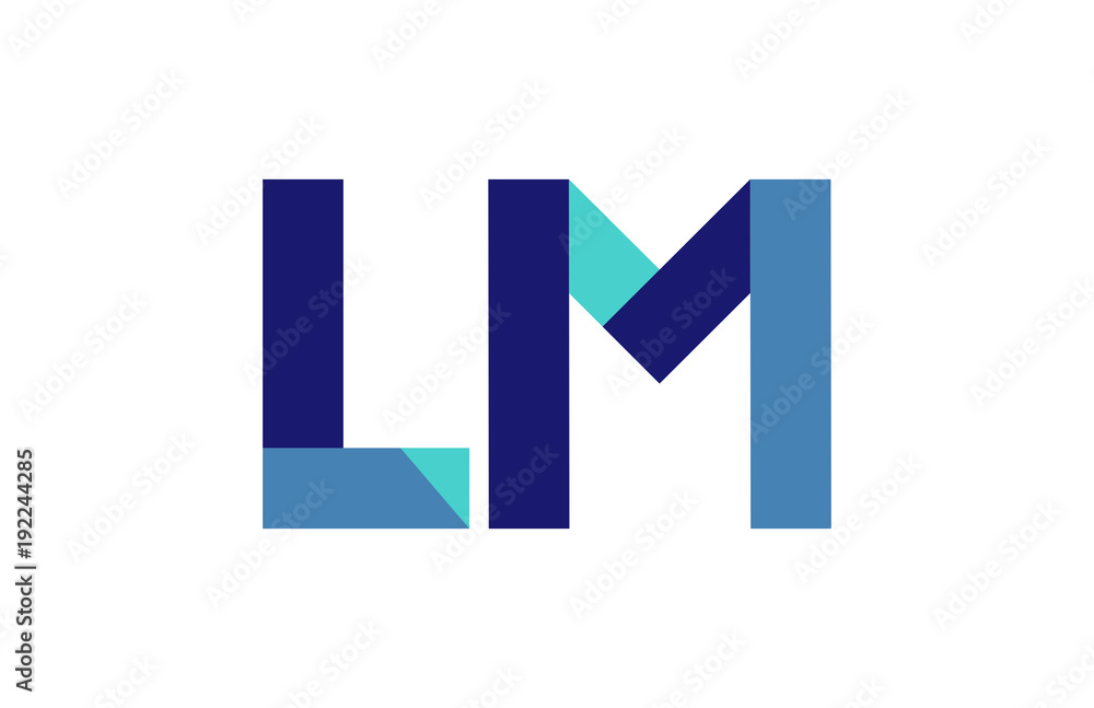 LM Ribbon Letter Logo LM Ribbon Letter Logo