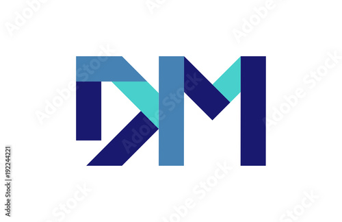 Free Download DM Ribbon Letter Logo - GFXLoad