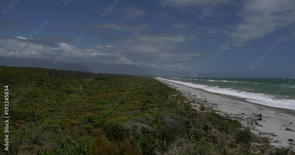 New Zealand Wild west coast beach Ancient New Zealand Wild west coast beach Ancient