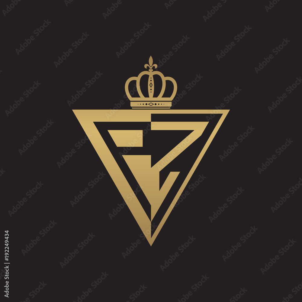 initial two letter half logo triangle gold initial two letter half logo triangle gold