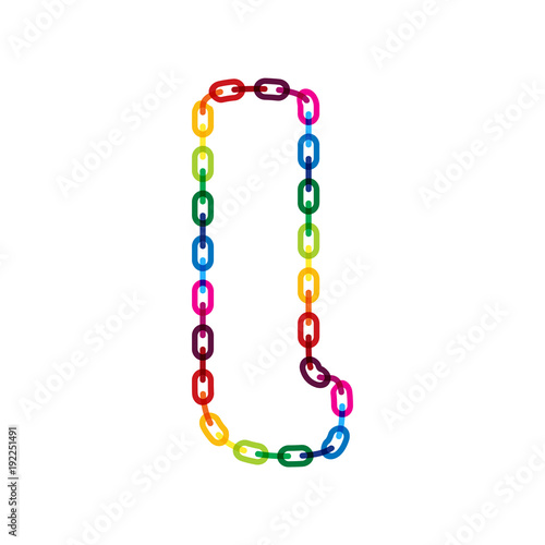 L Chain Letter Logo Icon Design 