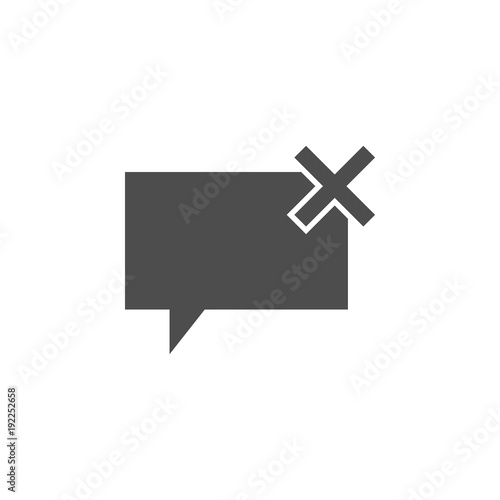 bubbles of communication with the critic icon. Elements of web icon. Premium quality graphic design icon. Signs and symbols collection icon for websites, web design, mobile app