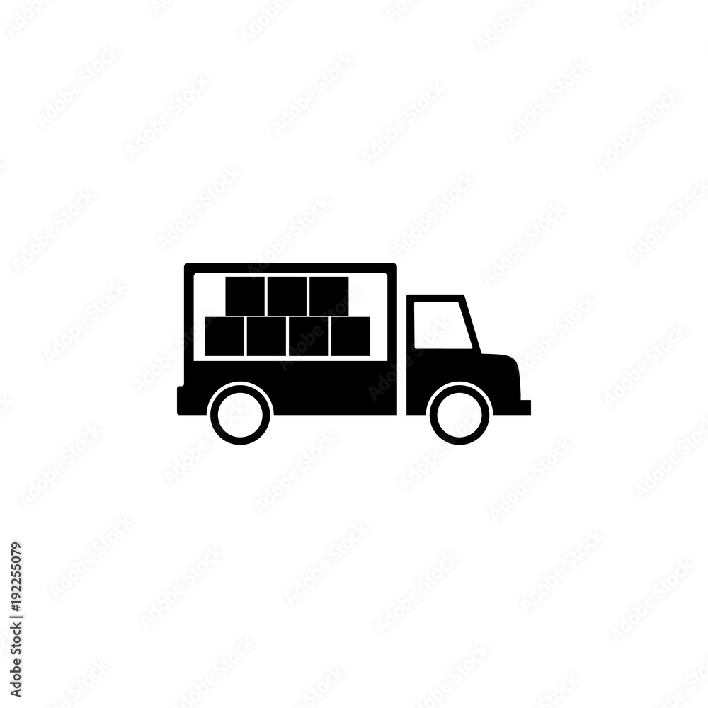 cargo truck icon. Element of logistic for mobile concept and web apps. Icon for website design and development, app development. Premium icon