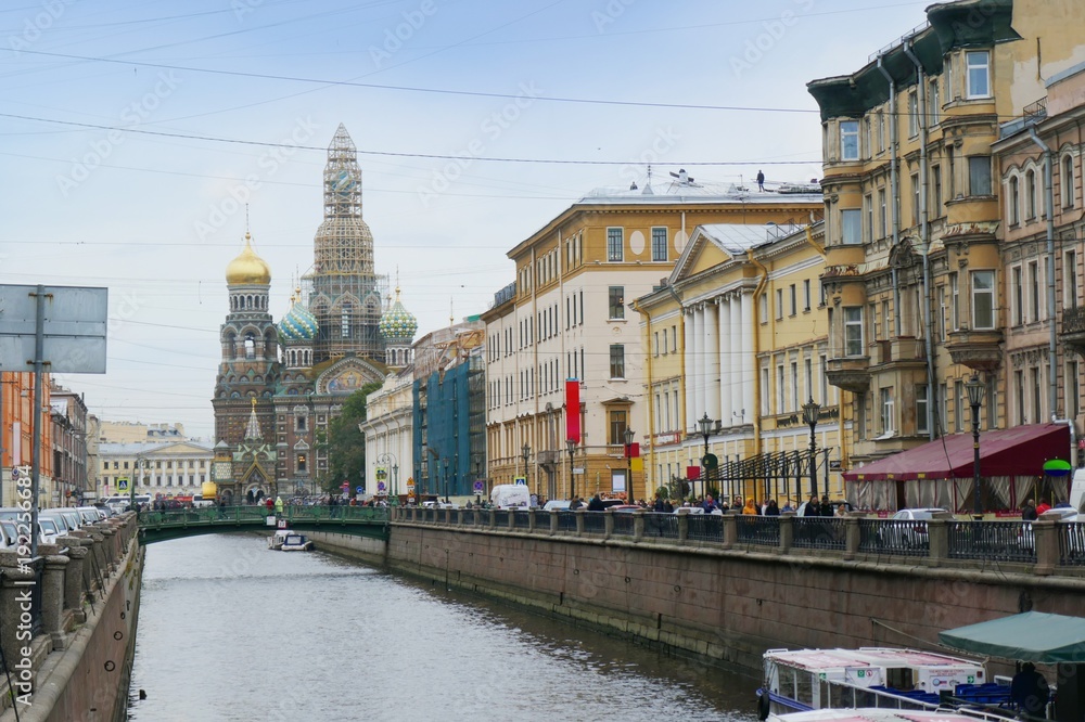Obraz premium Blutkirche in Sankt Petersburg