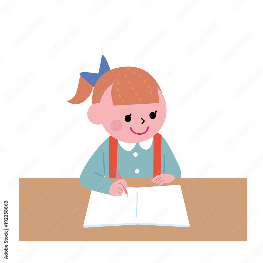 勉強をするこども イラスト Stock Vector Adobe Stock 勉強をするこども イラスト Stock Vector Adobe Stock