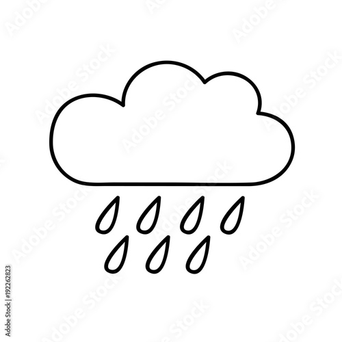 Ausmalbild Regenwolke