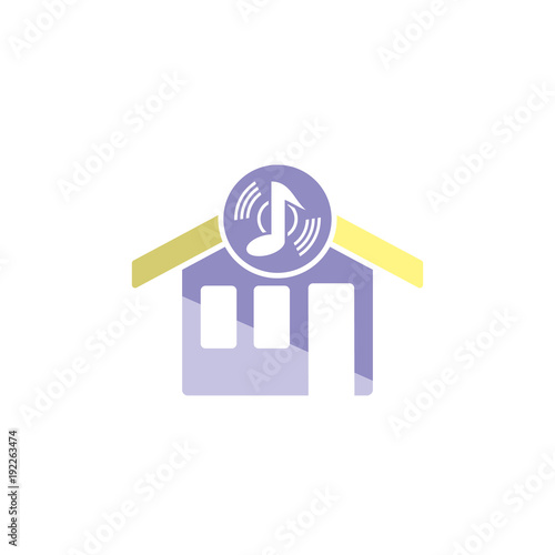Music House Logo Icon Design