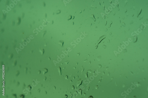 raindrops on the window glass