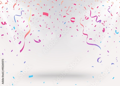 Celebration background with Colorful confetti