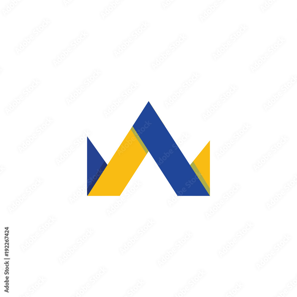 A W Letter Abstract Logo A W Letter Abstract Logo