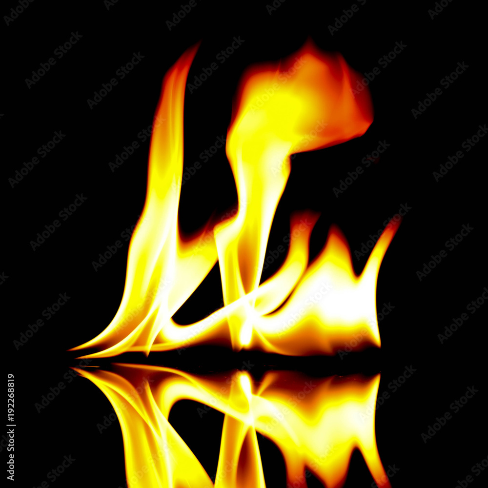 very hot fire abstract background. fire on the black background. very hot fire abstract background. fire on the black background.