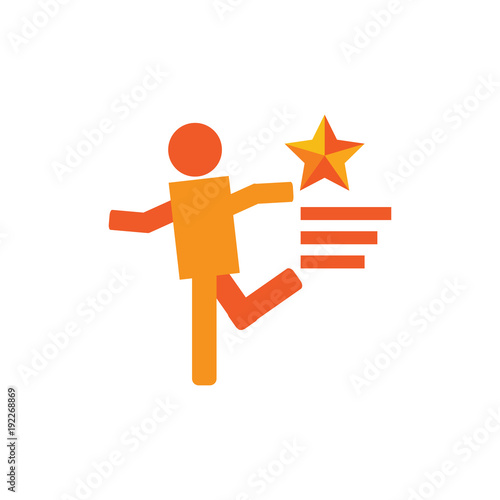 Star Run Logo Icon Design