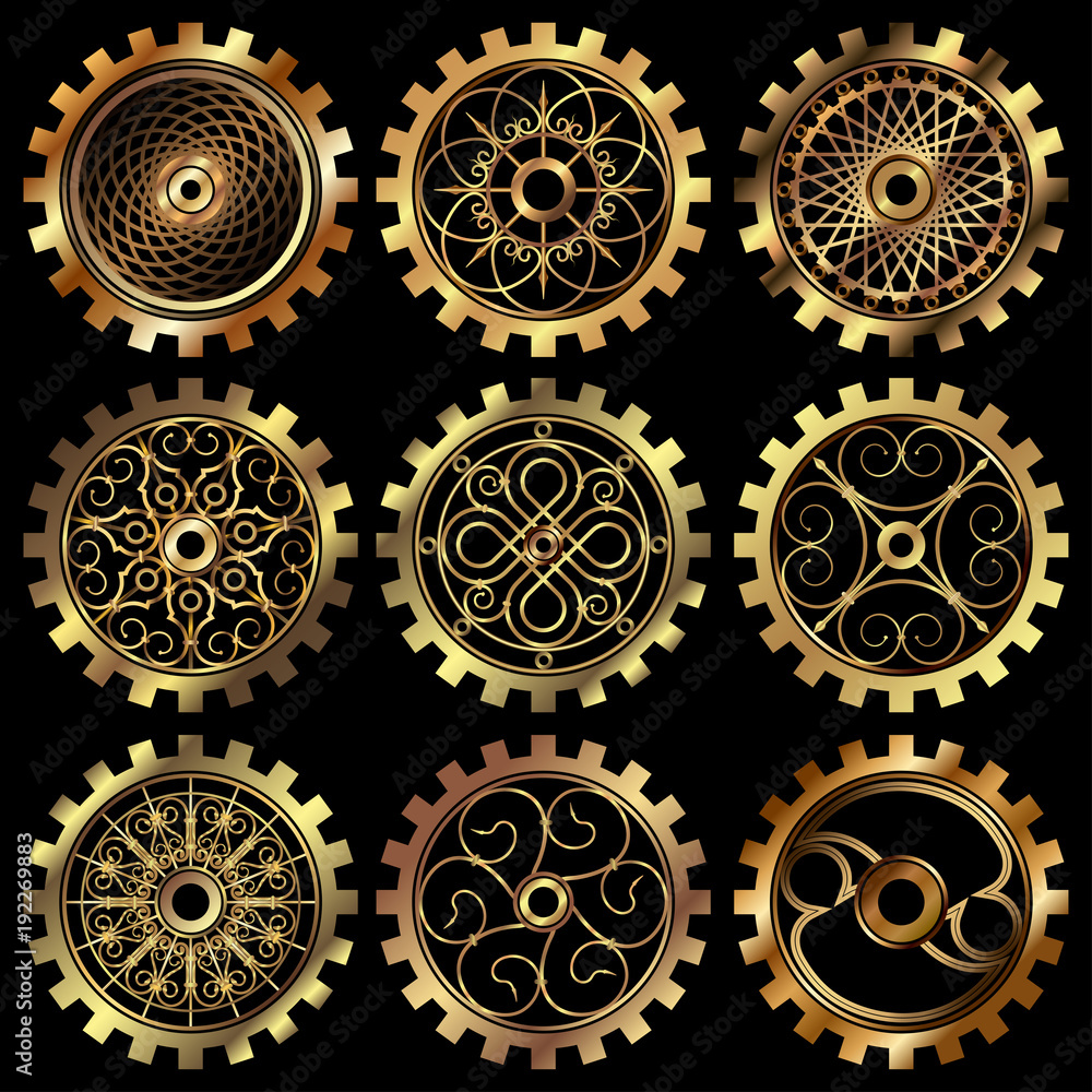 The steampunk gears The steampunk gears