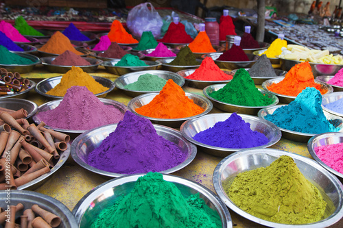 Bright colored paints in india