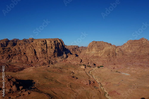 Panoramic view of Petra from the High Place of Sacrifice  Jordan