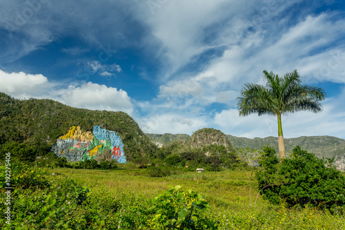 Mural de la Prehistoria, Vinales, Cuba photo