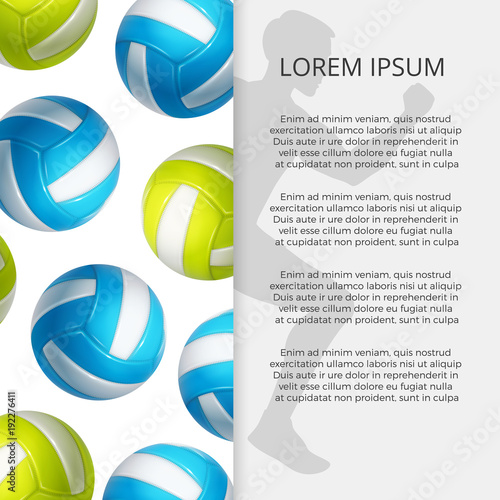 Sport winner concept banner with balls and athlete silhouette