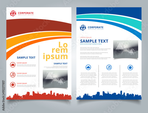 Brochure Template blue and ...