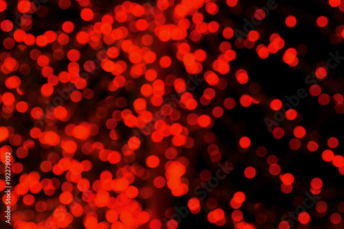 Abstract circular red bokeh background. For design
