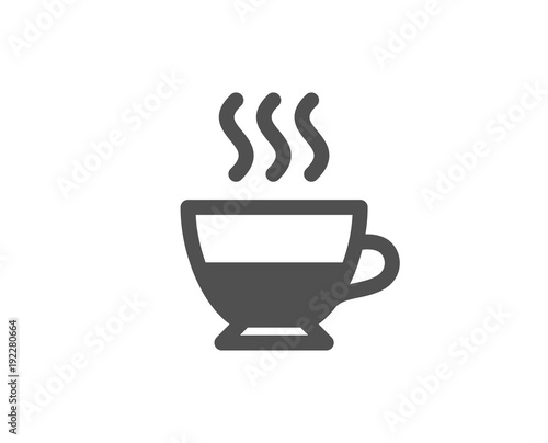 Doppio coffee icon. Hot drink sign. Beverage symbol. Quality design elements. Classic style. Vector
