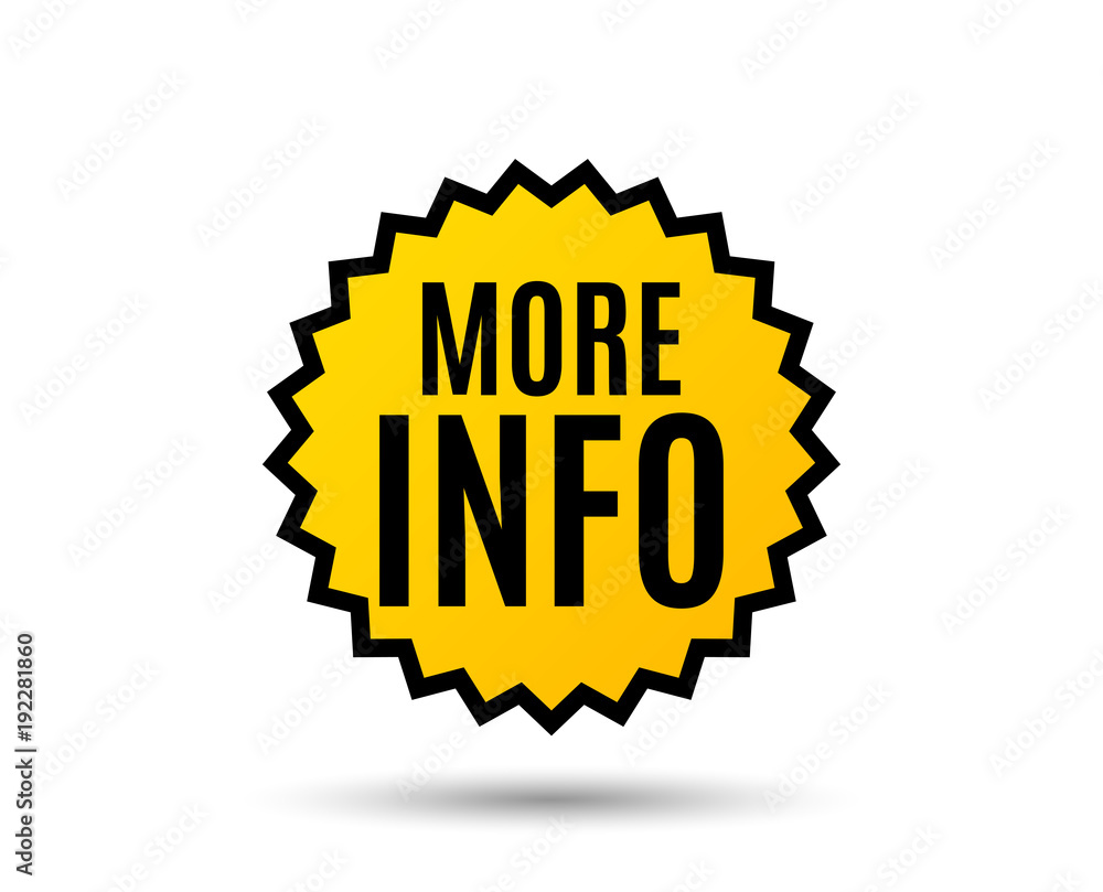 More info symbol. Navigation sign. Read description. Star button. Graphic design element. Vector More info symbol. Navigation sign. Read description. Star button. Graphic design element. Vector