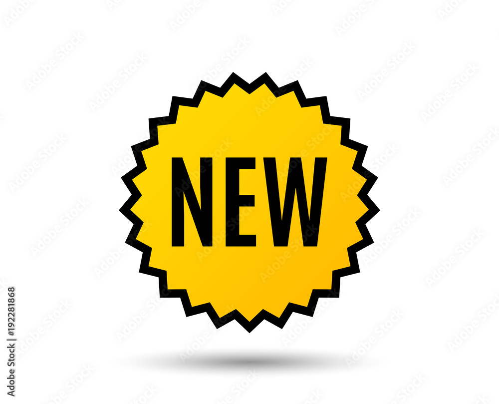 New symbol. Special offer sign. New arrival. Star button. Graphic design element. Vector New symbol. Special offer sign. New arrival. Star button. Graphic design element. Vector