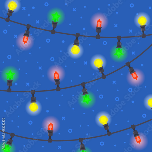 Christmas and New year lanterns background © fantrazy