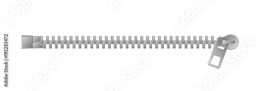 zipper / fastener vector illustration (horizontal)  photo