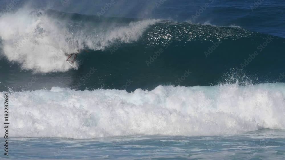 180p slow motion clip of a backhand tube and re-entry at pipeline on the north shore of oahu, hawaii 180p slow motion clip of a backhand tube and re-entry at pipeline on the north shore of oahu, hawaii