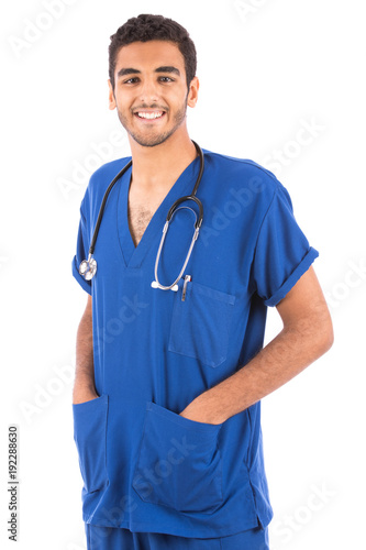 smiling standing doctor.