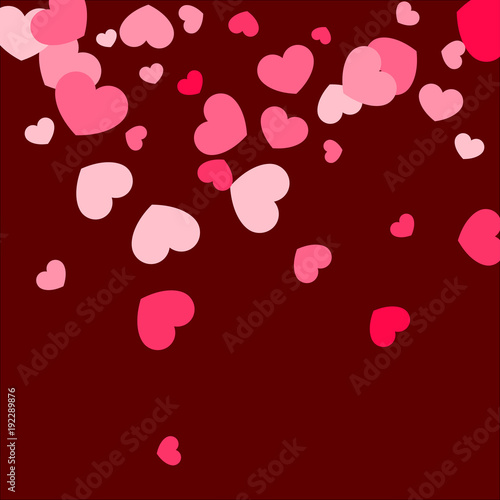 Heart confetti background.