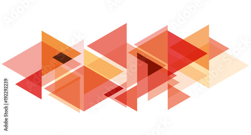 Free Download Digital painting. Abstract geometric colorful vector banner and background. Triangles and arrows in red - GFXLoad