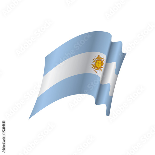 Argentina flag, vector illustration