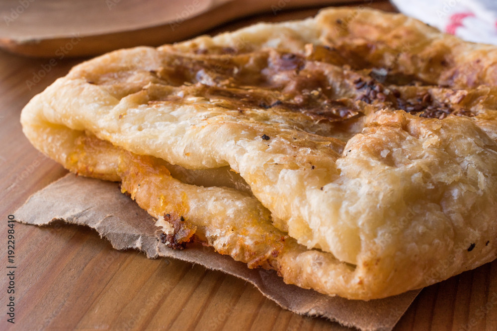 Turkish Puff Pastry Borek Talas Boregi made with Millefeuille Turkish Puff Pastry Borek Talas Boregi made with Millefeuille