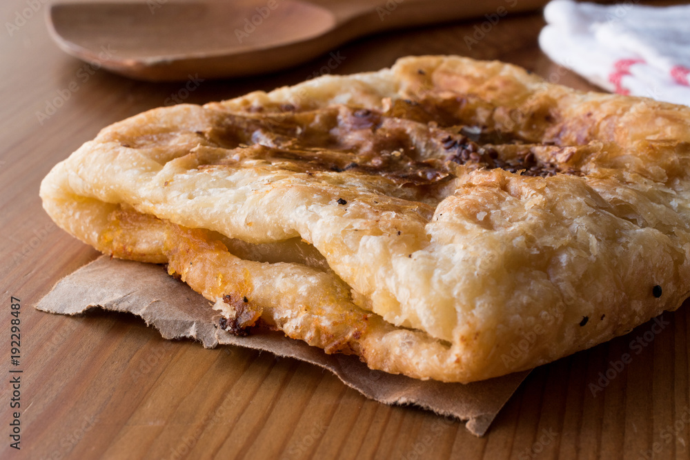 Turkish Puff Pastry Borek Talas Boregi made with Millefeuille Turkish Puff Pastry Borek Talas Boregi made with Millefeuille
