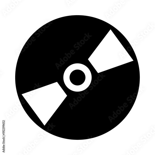 compact disc icon on white background