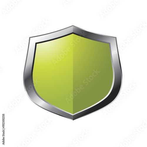 green color shield vector logo