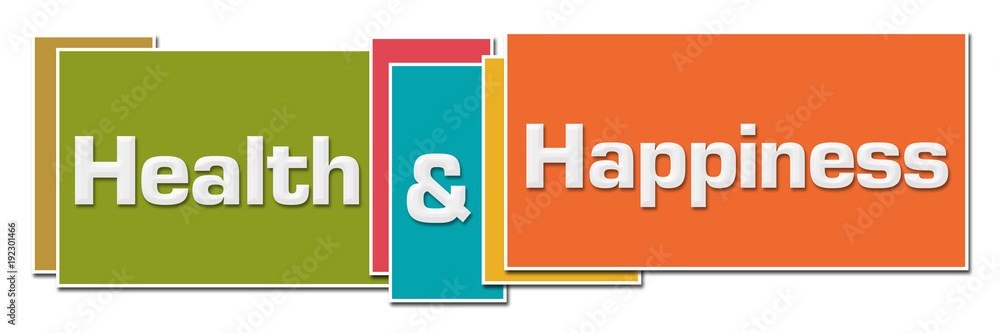 Health And Happiness Various Color Boxes Health And Happiness Various Color Boxes