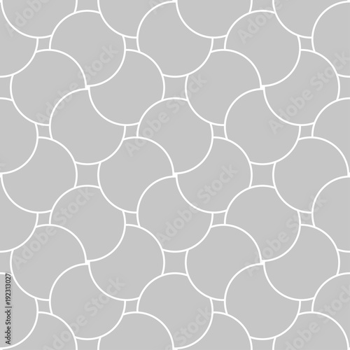 Gray and white geometric print. Seamless pattern