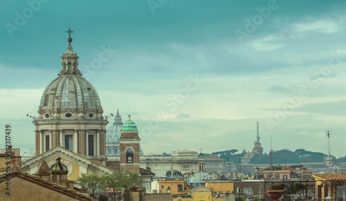 Rome the eternal city over the roofs Italy Vatican City Travel Europe 