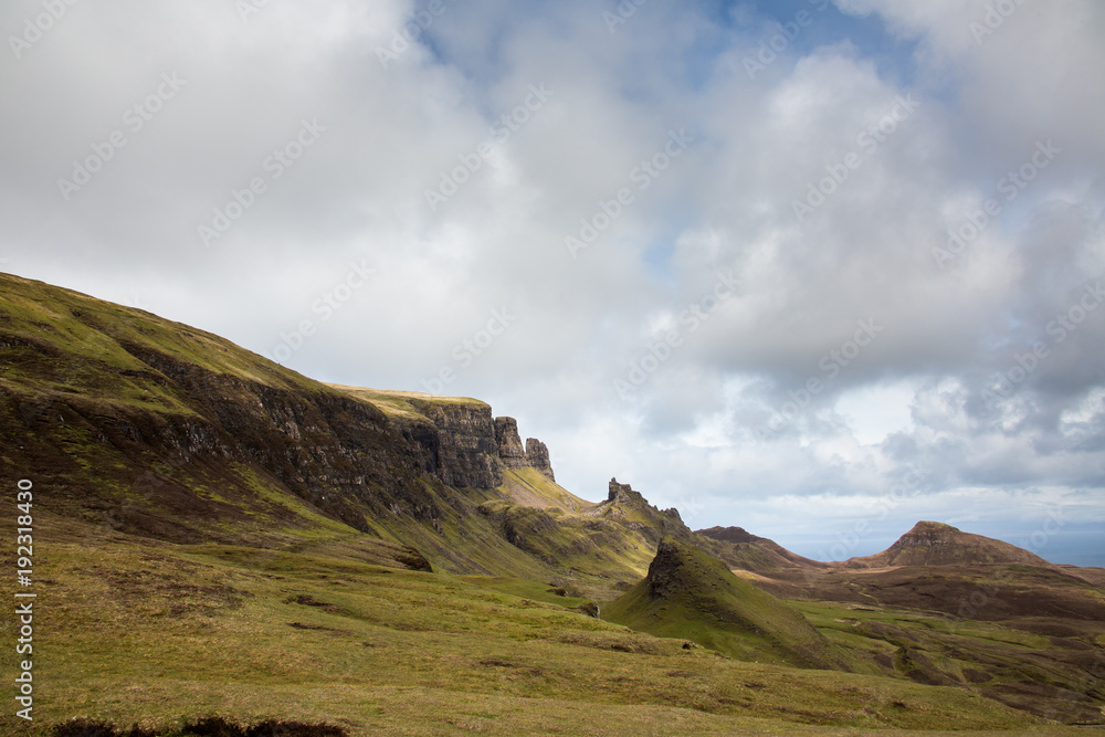 Die Landschaft der Isle of Skye - Schottland