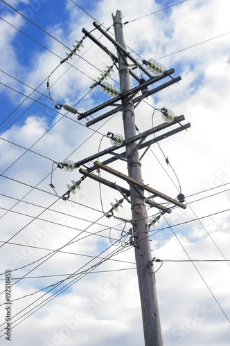 Wallpaper Mural electric pole close-up Torontodigital.ca