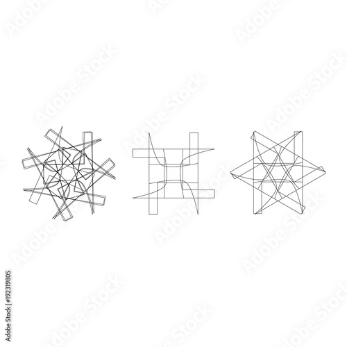 Holiday patterns of stars of snowflakes and flowers for gifts