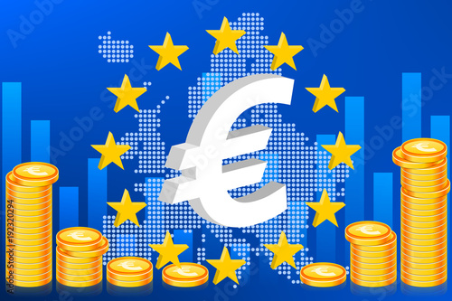 Union Européenne Banque Histogramme Euro