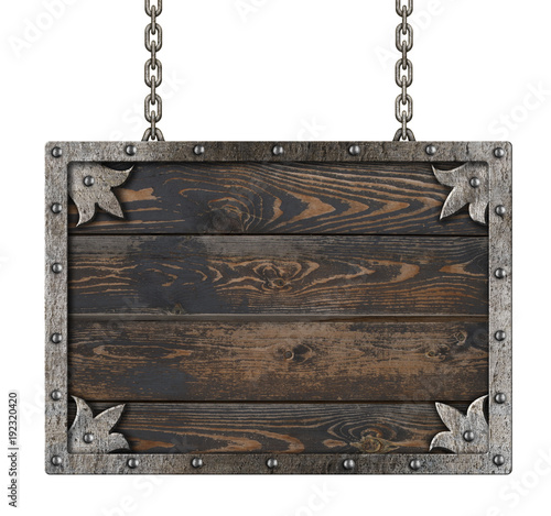 old metal frame with chains...
